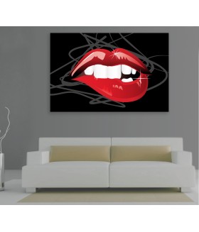 Tablou canvas Red lips style